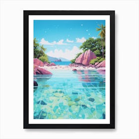 An Oil Painting Of Anse Source D Argent 3 Art Print