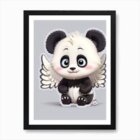 Cute Panda Bear Art Print