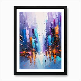 Abstract Cityscape 18 Art Print