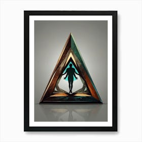 Man In A Triangle Art Print