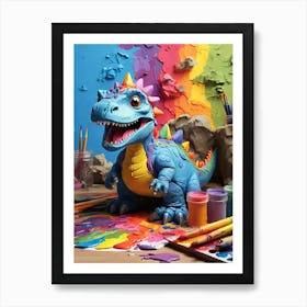 Dinosaur Painting 2 Art Print