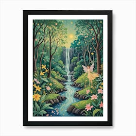 Magical Fairy in the Forest Art Print