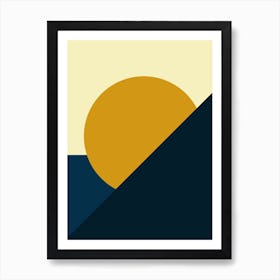 Geometric Abstract Summer Art Print