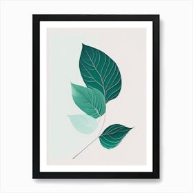 Mint Leaf Abstract 4 Art Print