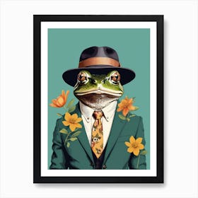 Frog In A Suit (23) Art Print