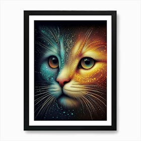 Galaxy Cat Art Print