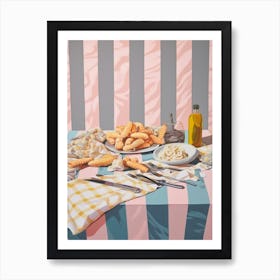 Clam Strips Still Life Painting Art Print