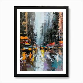 New York City Rain Art Print