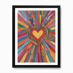 Heart Of Rainbows 3 Art Print