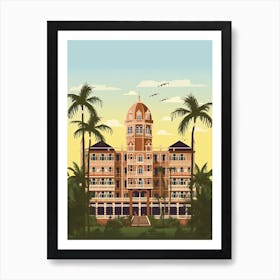 Mumbai India Travel Illustration 4 Art Print