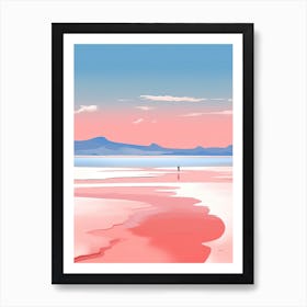 Whitehaven Beach, Australia, Bold Outlines 1 Art Print