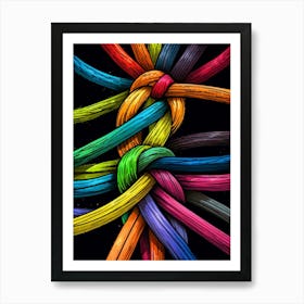 Colorful Ropes 1 Art Print