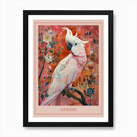 Floral Animal Painting Cockatoo 2 Poster Art Print