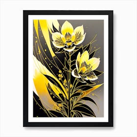 Yellow Orchids 4 Art Print