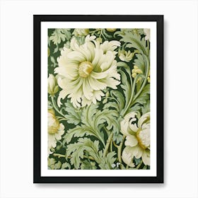 Floral Wallpaper 382 Art Print