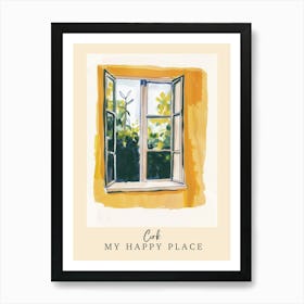 My Happy Place Cork 4 Travel Poster Art Print