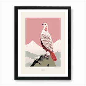 Minimalist Grouse 2 Bird Poster Art Print