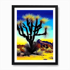 Joshua Tree In Mojave Desert Nat Viga Style  (8) Art Print