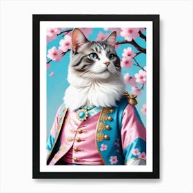 Chinese Cat 4 Art Print