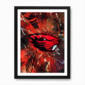 Oregon State Beavers 1 Art Print