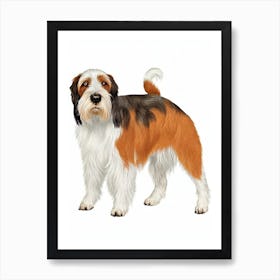 Pointer (German Wirehaired) Illustration Dog Art Print