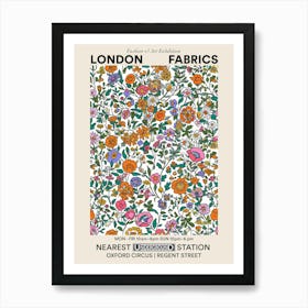 Poster Blossom Bounty London Fabrics Floral Pattern 1 Art Print