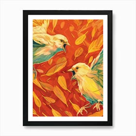 Birds In Flight 22 Art Print