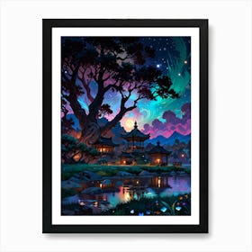 Asian Landscape Painting 14 Art Print