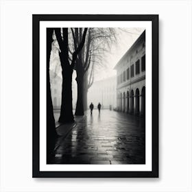 Lucca, Italy,  Black And White Analogue Photography  3 Art Print