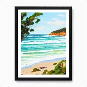 Fisherman'S Beach, Australia Contemporary Illustration   Art Print