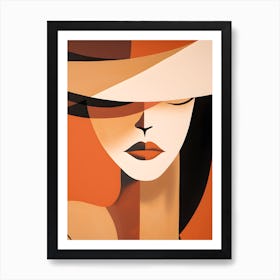 Woman In A Hat Art Print