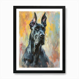 Great Dane Acrylic Painting 8 Art Print