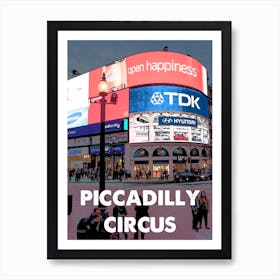 Piccadilly Circus, London, Landmark, Wall Print, Wall Art, Poster, Print, Art Print