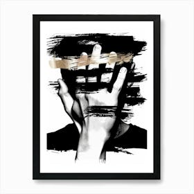 Black And White Painting 3 Art Print