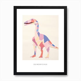 Nursery Dinosaur Art Deinonychus 1 Poster Art Print