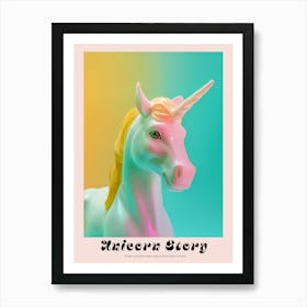 Pastel Toy Unicorn Photography 5 Poster Art Print