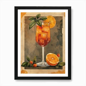 Aperol Spritz Orange 130 Art Print