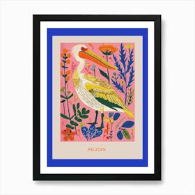 Spring Birds Poster Pelican 4 Art Print