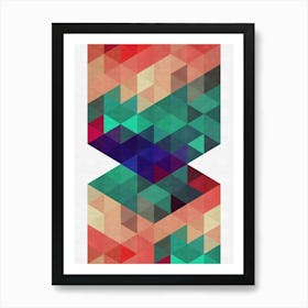 Triangle geometry 12 Art Print