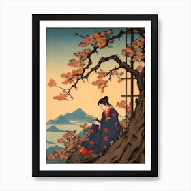 Mount Kurodake, Japan Vintage Travel Art 2 Art Print