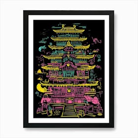 Chinese Pagoda 16 Art Print