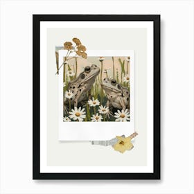 Scrapbook Frogs And Toads Fairycore Painting 4 Art Print