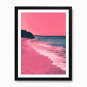 Pink Beach 3 Art Print