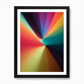 Abstract Rainbow Rays-Reimagined Art Print