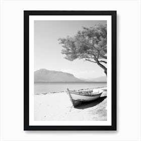 San Vito Lo Capo, Italy, Black And White Photography 1 Art Print
