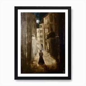 Ghost In The Alley Art Print