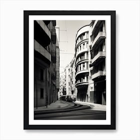 Valencia, Spain, Black And White Photography 4 Art Print