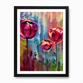 Poppies Flowers Art Print