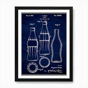 Coke Bottle 1937 Art Print