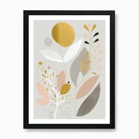Abstract Floral Print Art Print